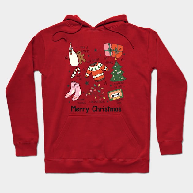 Merry Christmas Hoodie by Pop Cult Store